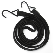 Black Bungee Cord Stark elastisch mit Metallhaken auf dem Markt